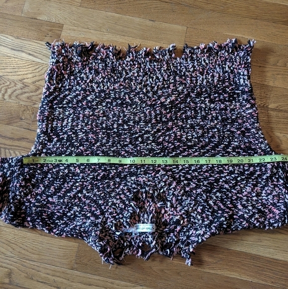 Made with Love by FCT Medium Medium Multicolor Cropped Knit Raw Edge Sweater - Picture 7 of 9